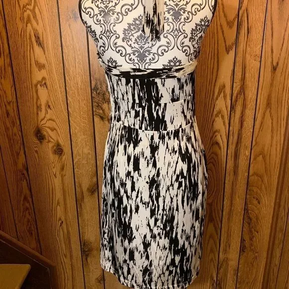 Ann Taylor black &white halter dress - Picture 8 of 8